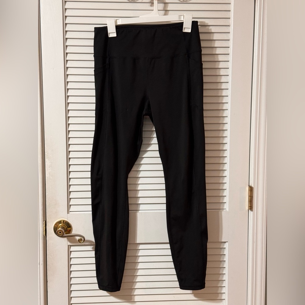Avia Women's Black 2 Pocket Drawstring Leggings